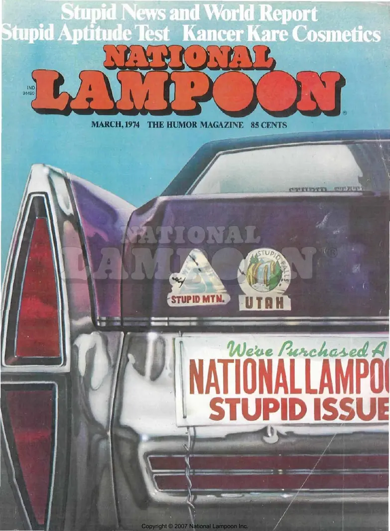 1974 - March 1974 Cover