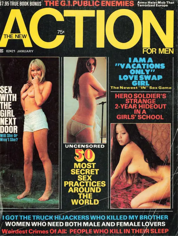 Action for Men January 1976 Cover