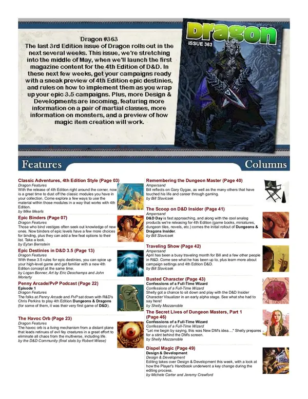 DRAGON - Issue 363 Cover