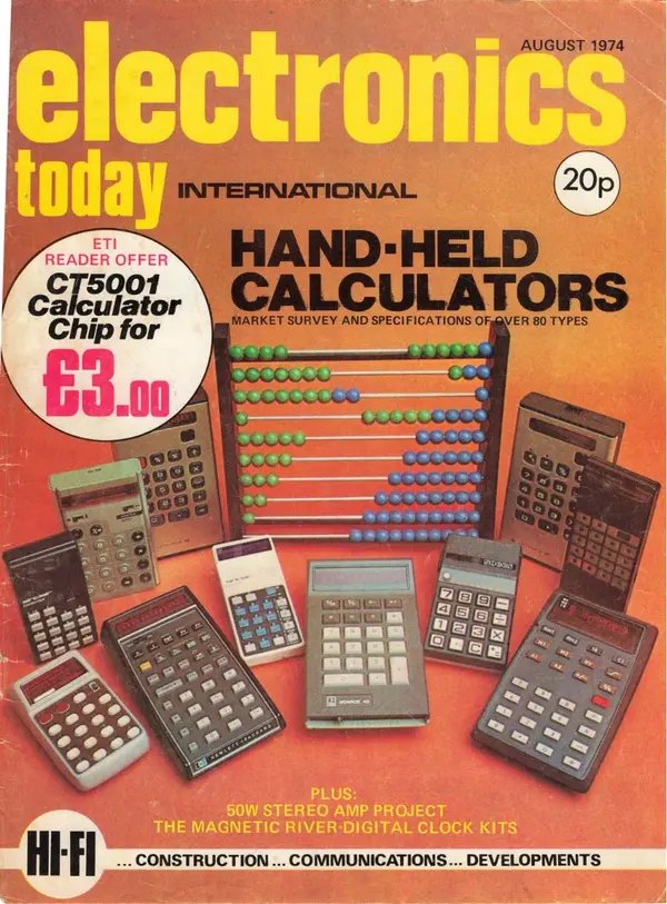 ELECTRONICSTODAY - August 1974 Cover