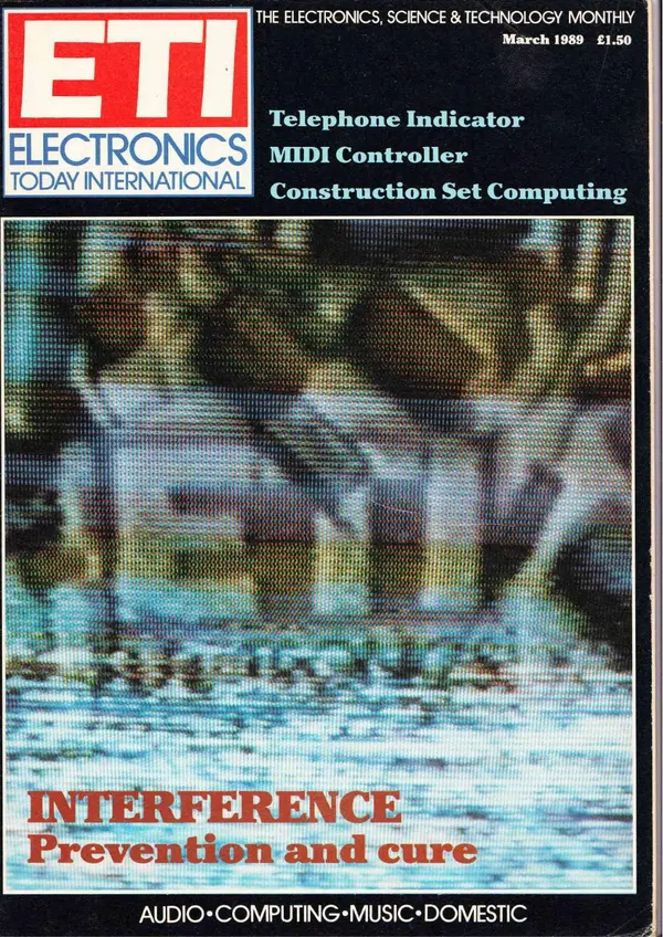 ELECTRONICSTODAY - March 1989 Cover