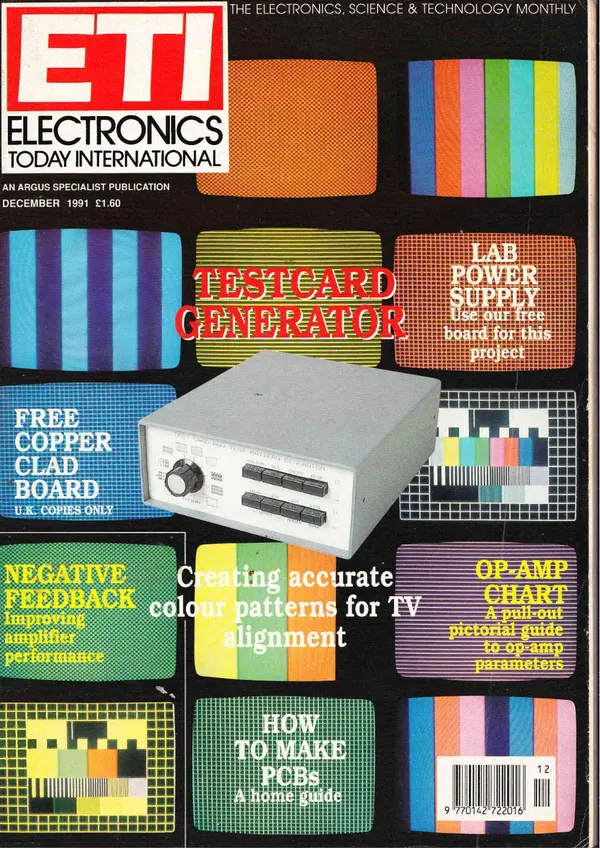 ELECTRONICSTODAY - December 1991 Cover