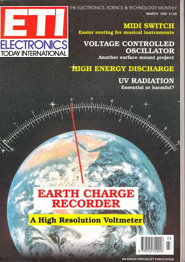 ELECTRONICSTODAY - March 1992 Cover