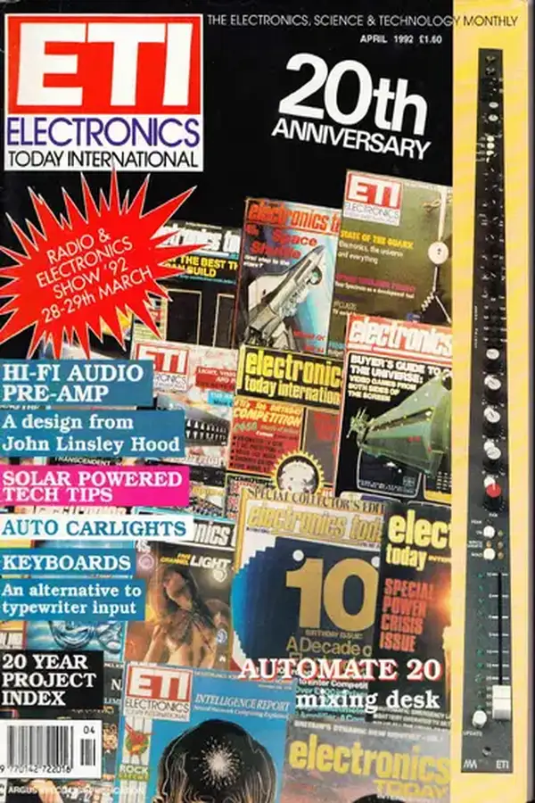 ELECTRONICSTODAY - April 1992 Cover
