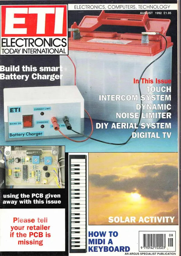 ELECTRONICSTODAY - August 1992 Cover