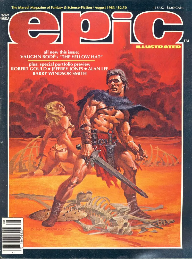 Epic Illustrated August 1983 Cover