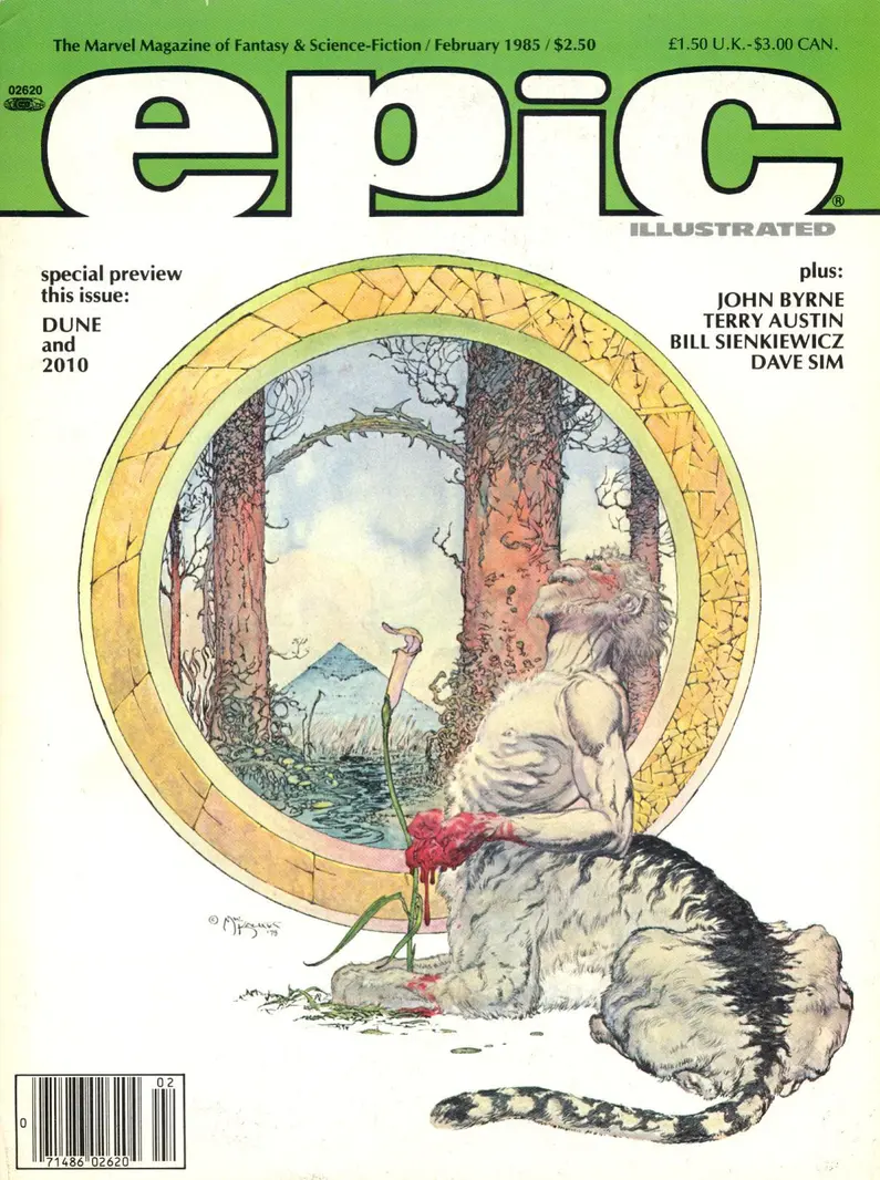 Epic Illustrated February 1985 Cover