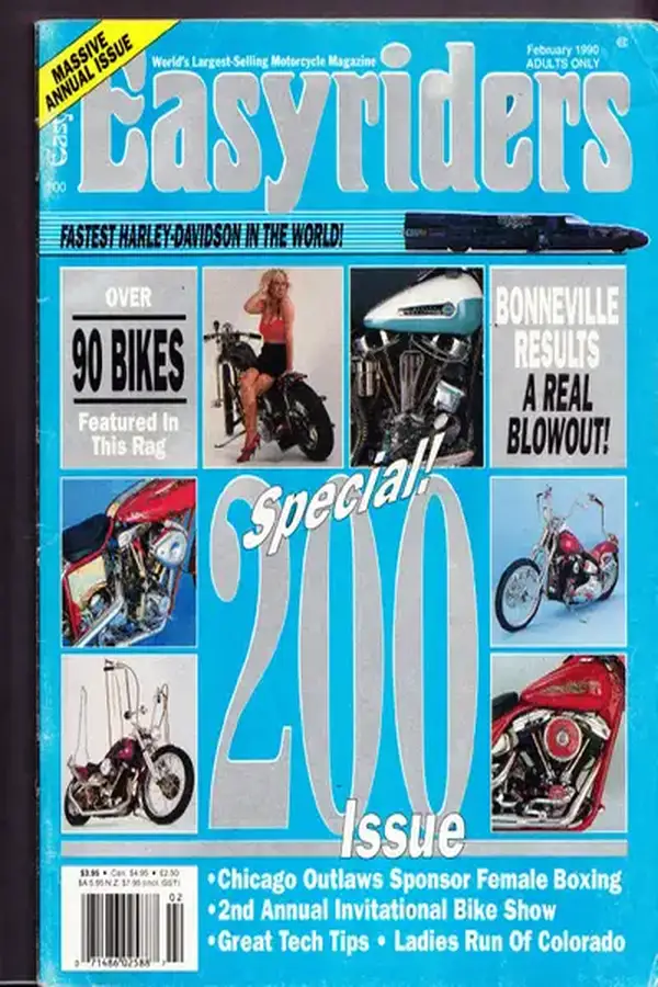 Easy Riders # 200 - February 1990 Cover