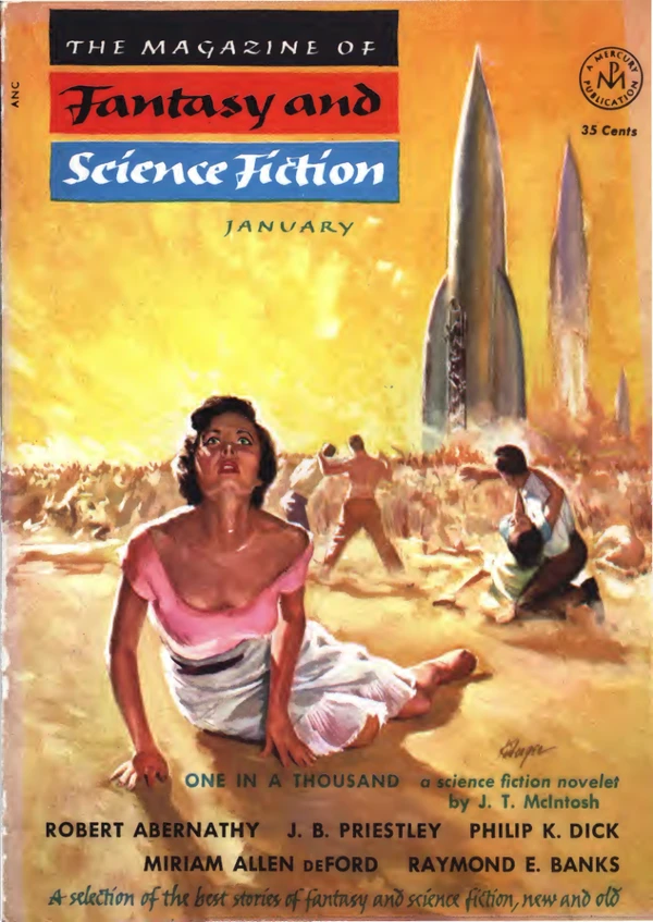 Fantasyscifi - January 1954 Cover