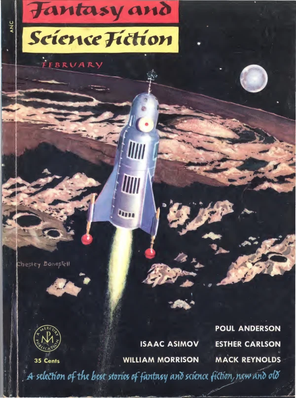 Fantasyscifi - February 1954 Cover
