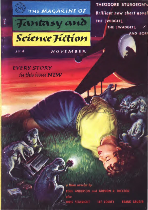 Fantasyscifi - November 1955 Cover