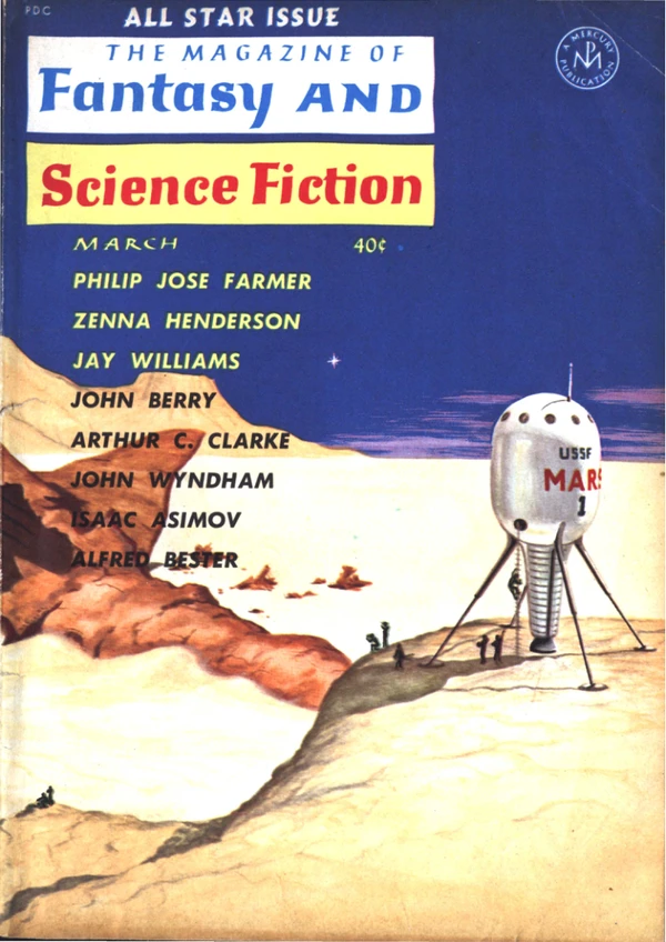 Fantasyscifi - March 1961 Cover