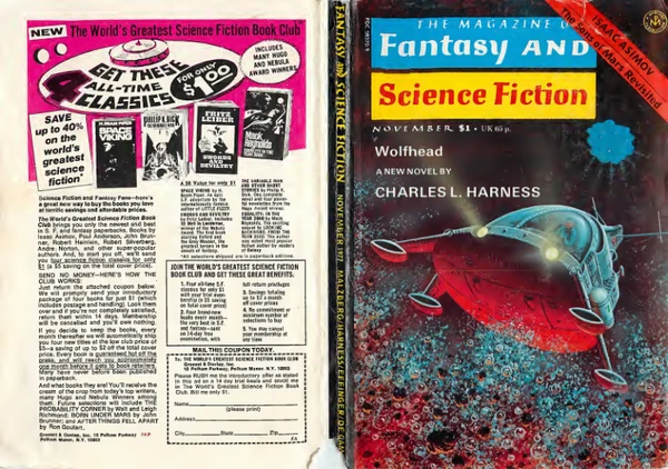 Fantasyscifi - November 1977 Cover