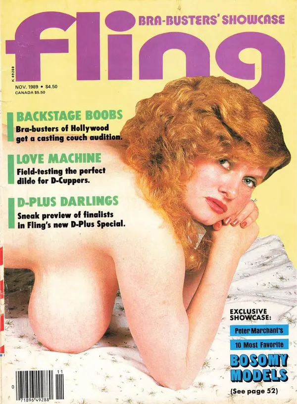 Fling November 1989 Cover