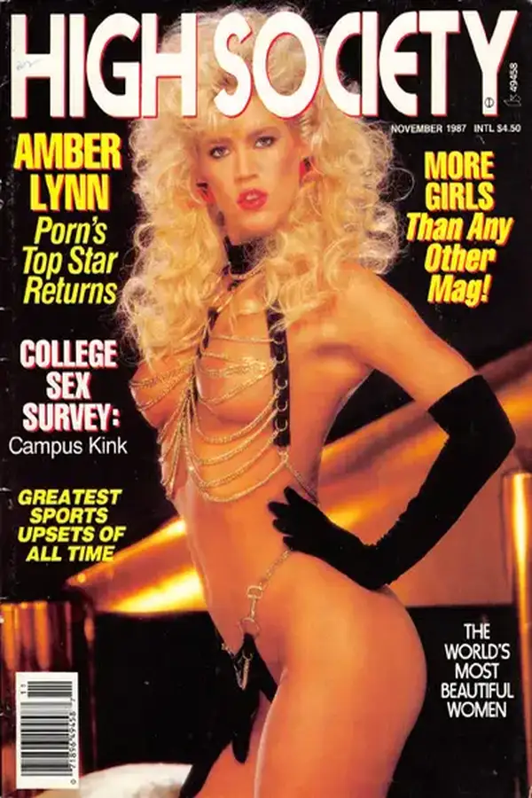 High Society November 1987 Cover