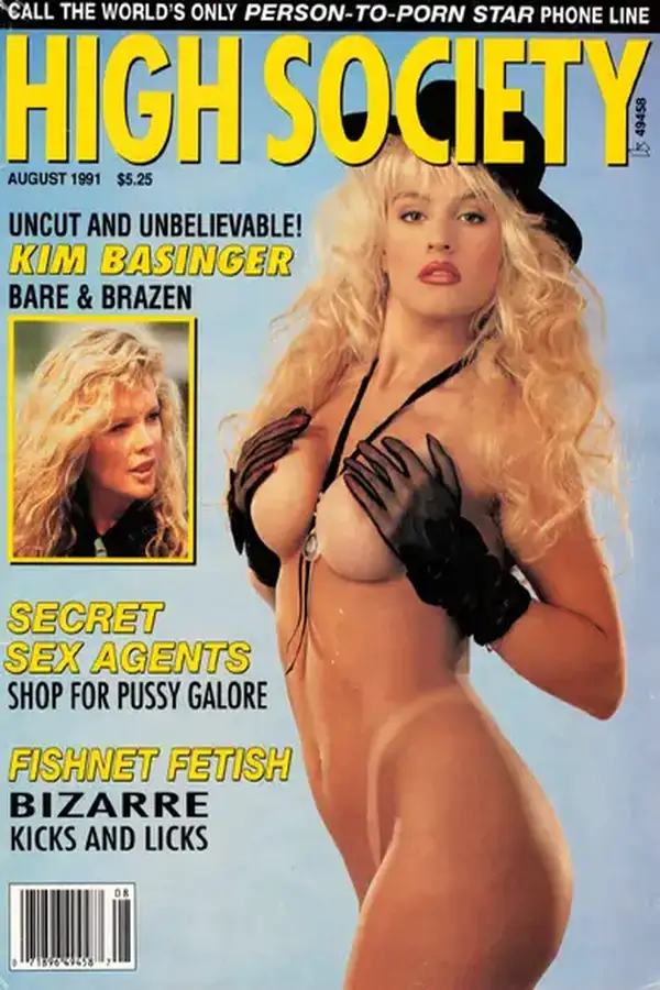 High Society August 1991 Cover