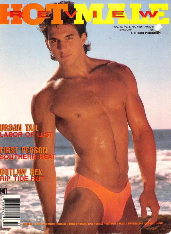 Hot Male Review August 1988 Cover