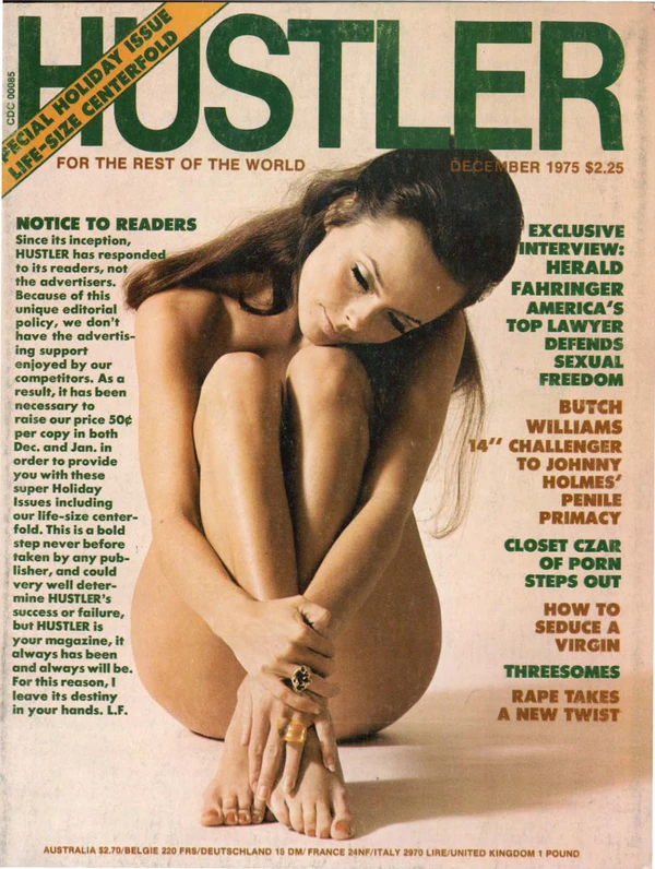Hustler December 1975 Cover