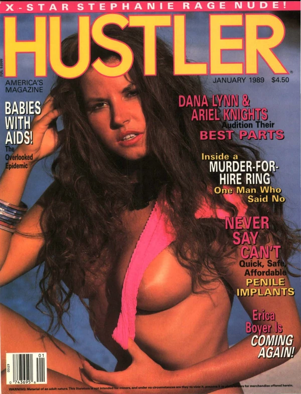 Hustler January 1989 Cover