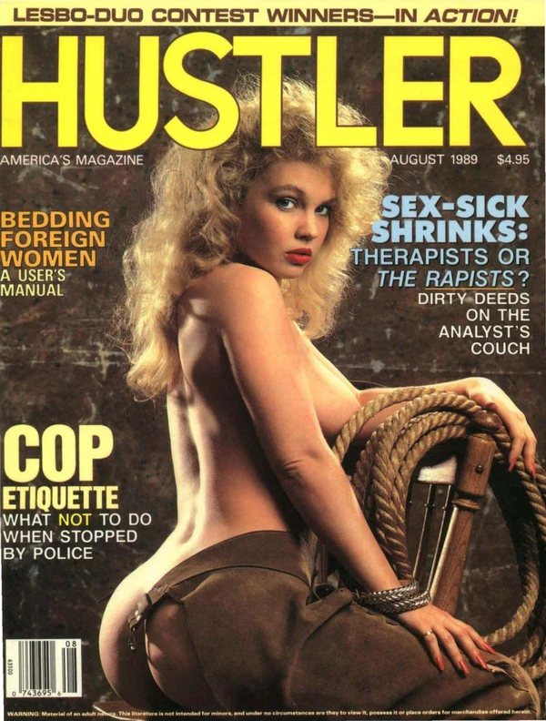 Hustler August 1989 Cover