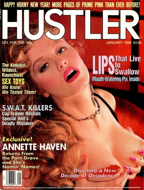Hustler January 1990 Cover