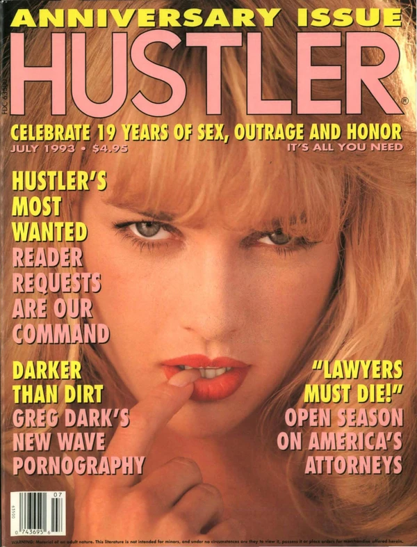Hustler July 1993 Cover