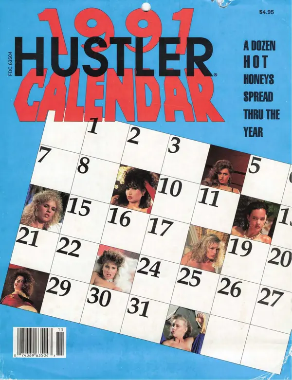 Hustler Calendar 1991 Cover