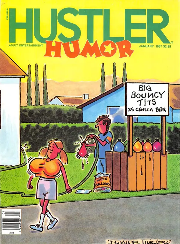 Hustler Humor January 1987 Cover