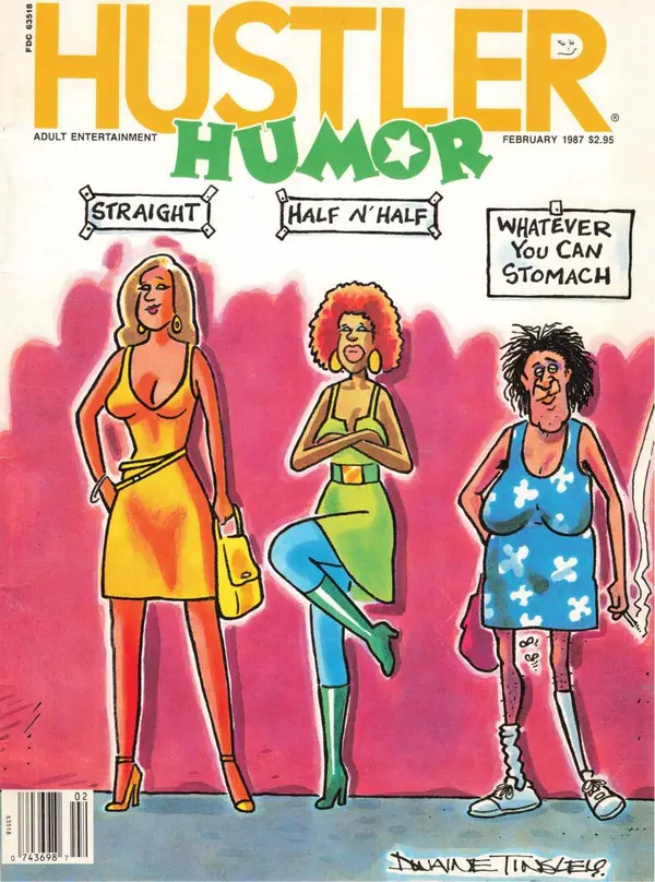 Hustler Humor February 1987 Cover