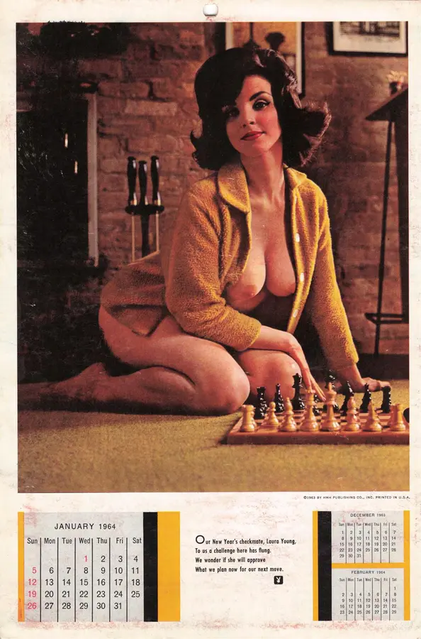 PLAYBOYCAL - January 1964 Cover
