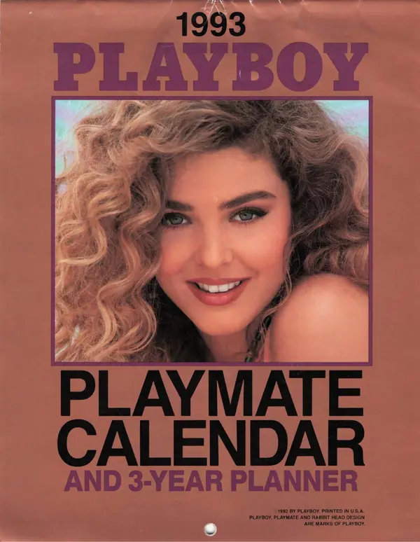 Playboy Playmate Wall Calendar & 3-Year Planner 1993 Cover