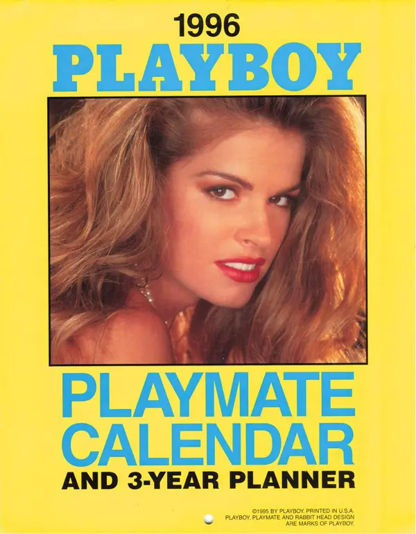 Playboy Playmate Wall Calendar & 3-Year Planner 1996 Cover