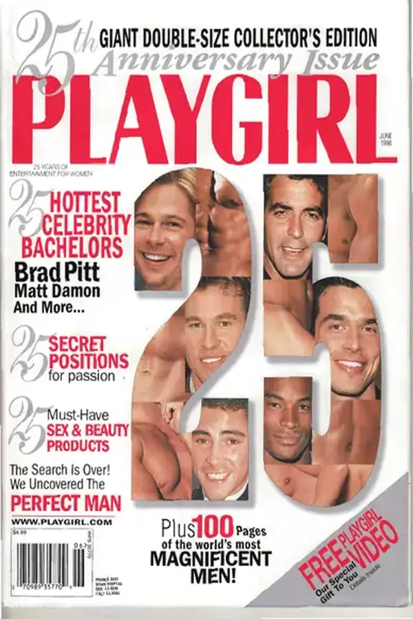 Playgirl June 1998, 25th Anniversary Cover
