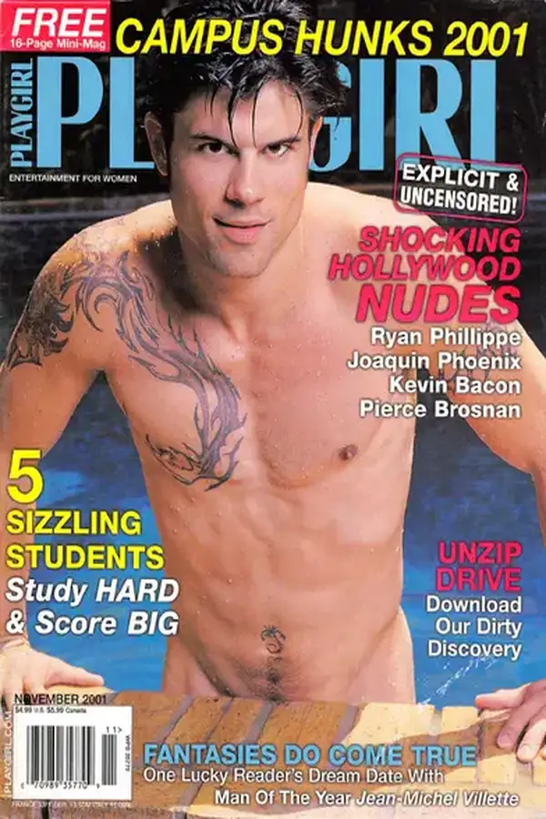 Playgirl November 2001 Cover