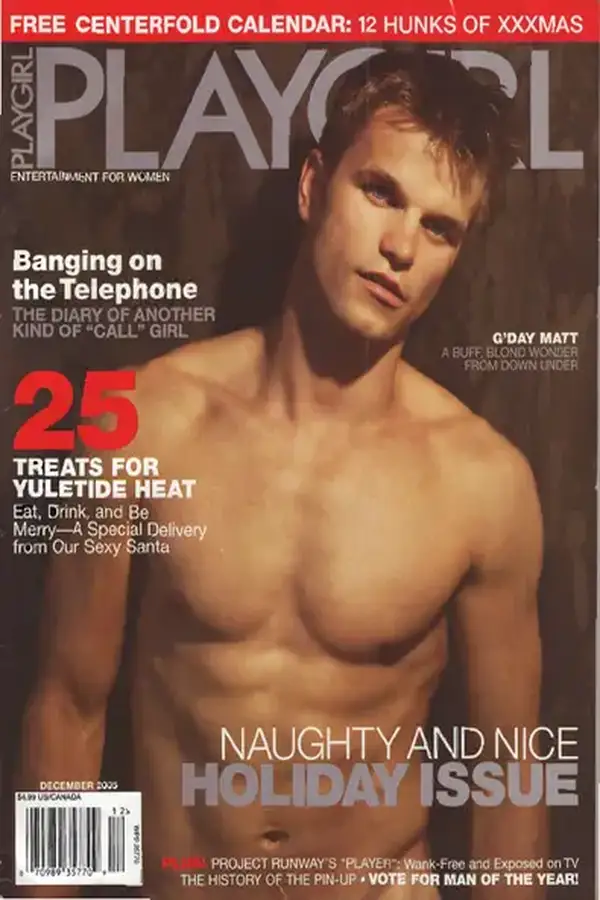 Playgirl December 2005 Cover