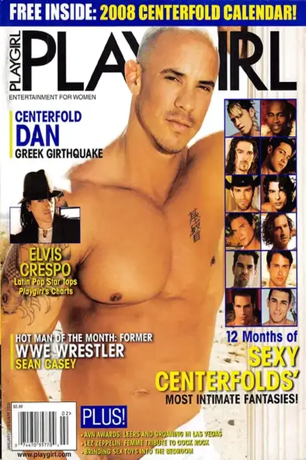 Playgirl January/February 2008 Cover