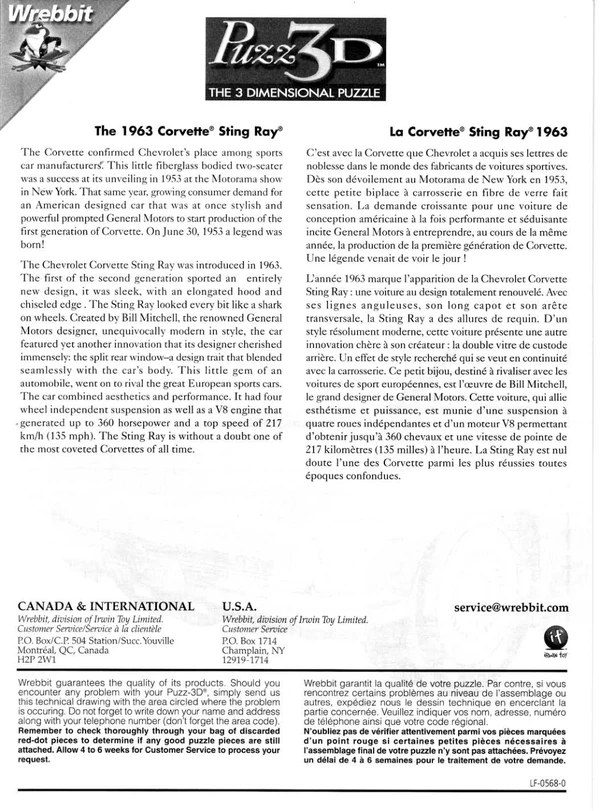 Puzz3DInstructions - 1963 Cover