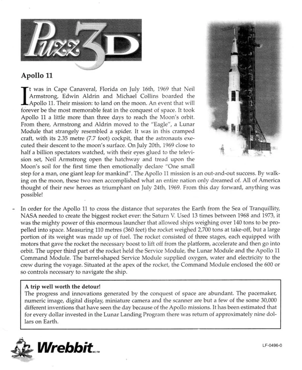 Puzz3Dinstructions Cover