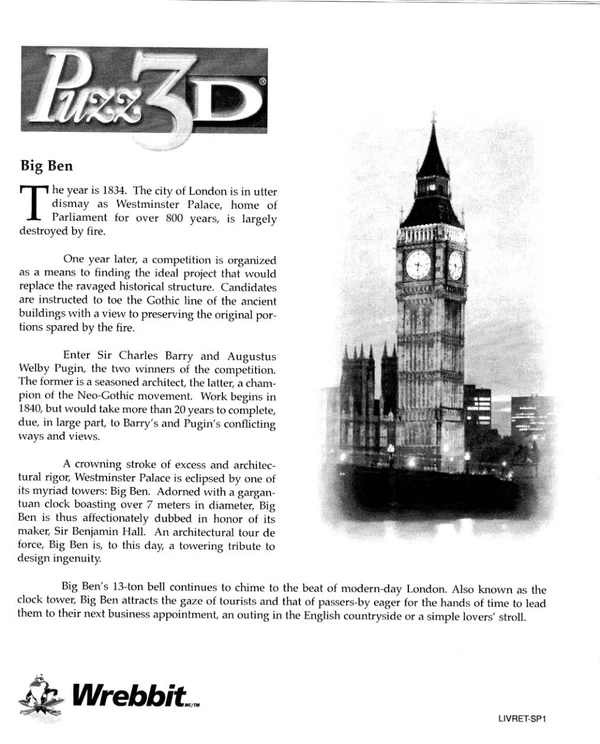 Puzz3Dinstructions Cover