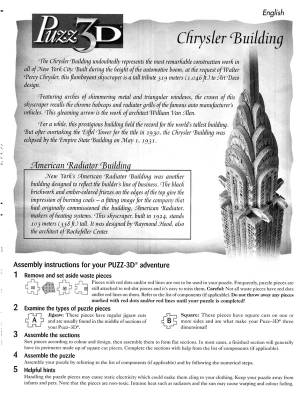 Puzz3Dinstructions Cover