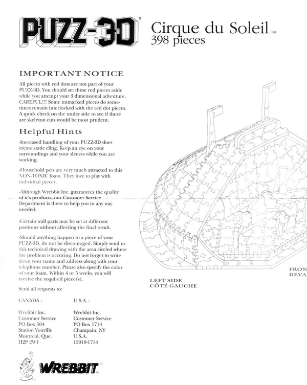 Puzz3Dinstructions Cover