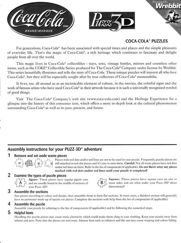 Puzz3Dinstructions Cover