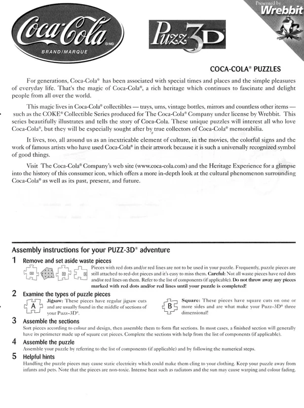 Puzz3Dinstructions Cover