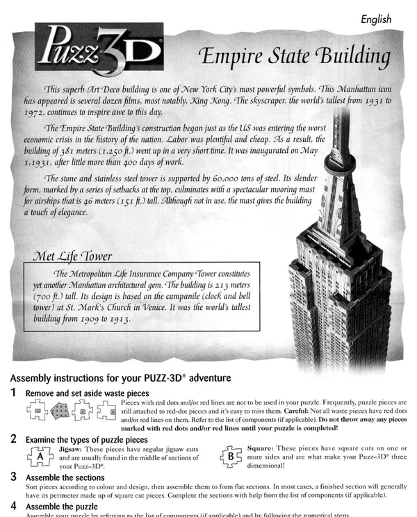 Puzz3Dinstructions Cover