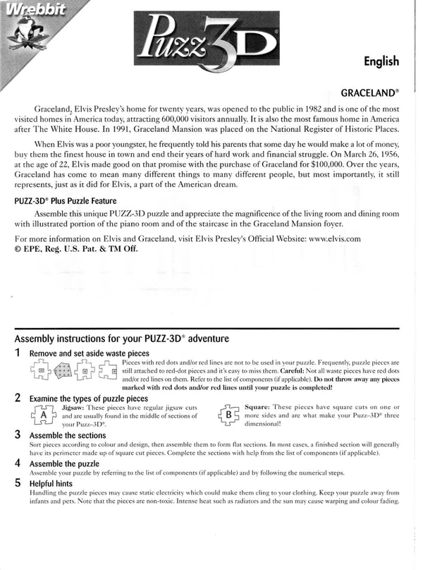 Puzz3Dinstructions Cover