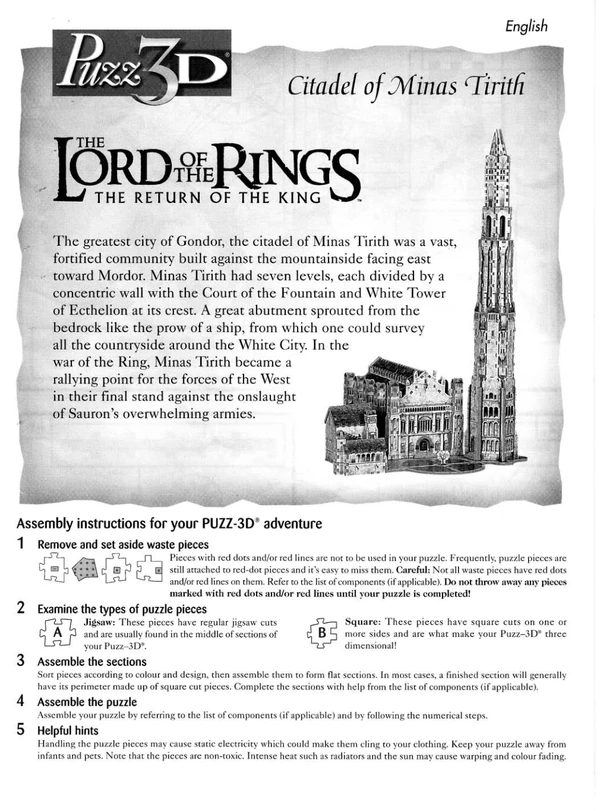 Puzz3Dinstructions Cover