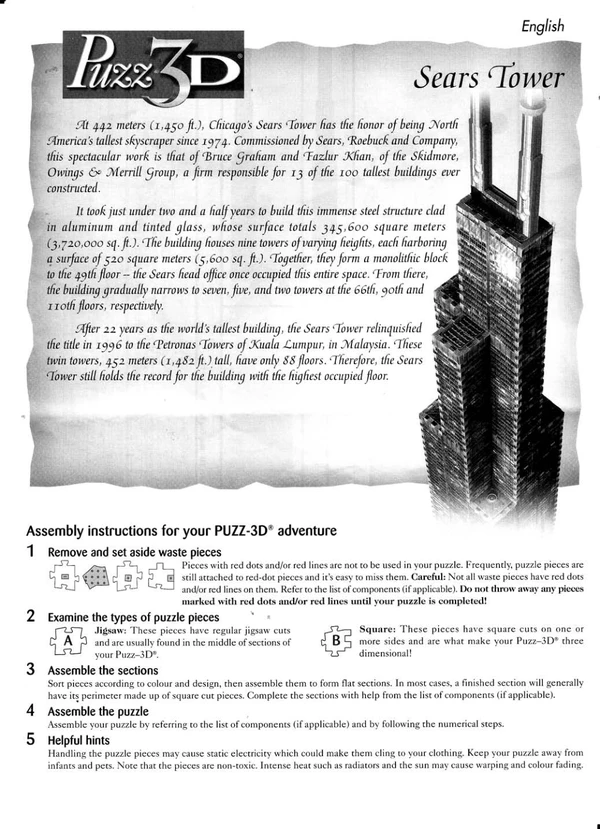 Puzz3Dinstructions Cover