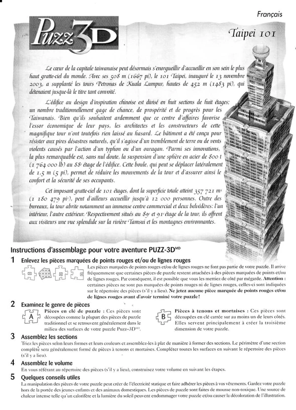 Puzz3Dinstructions Cover
