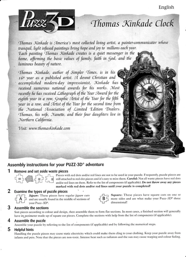 Puzz3Dinstructions Cover