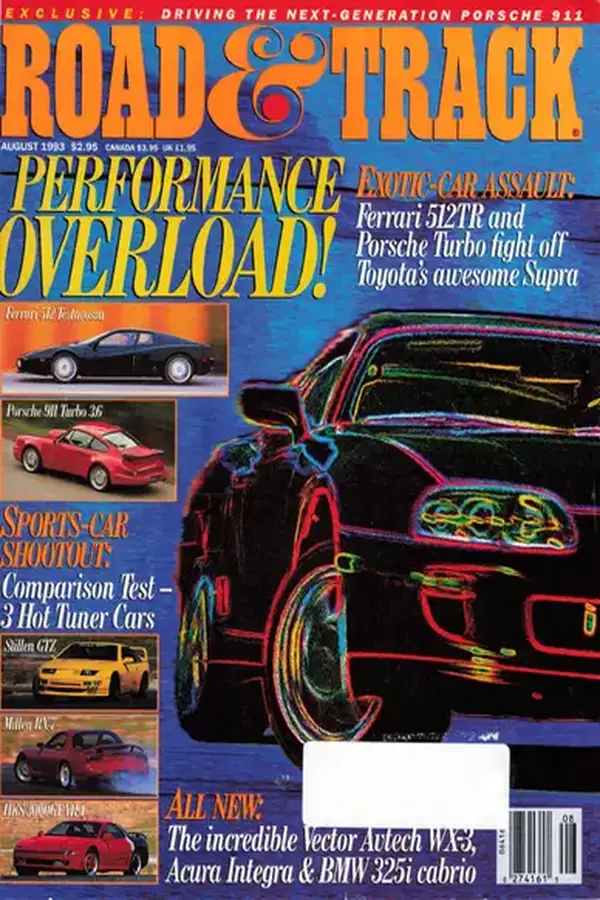 ROADTRACK - August 1993 Cover